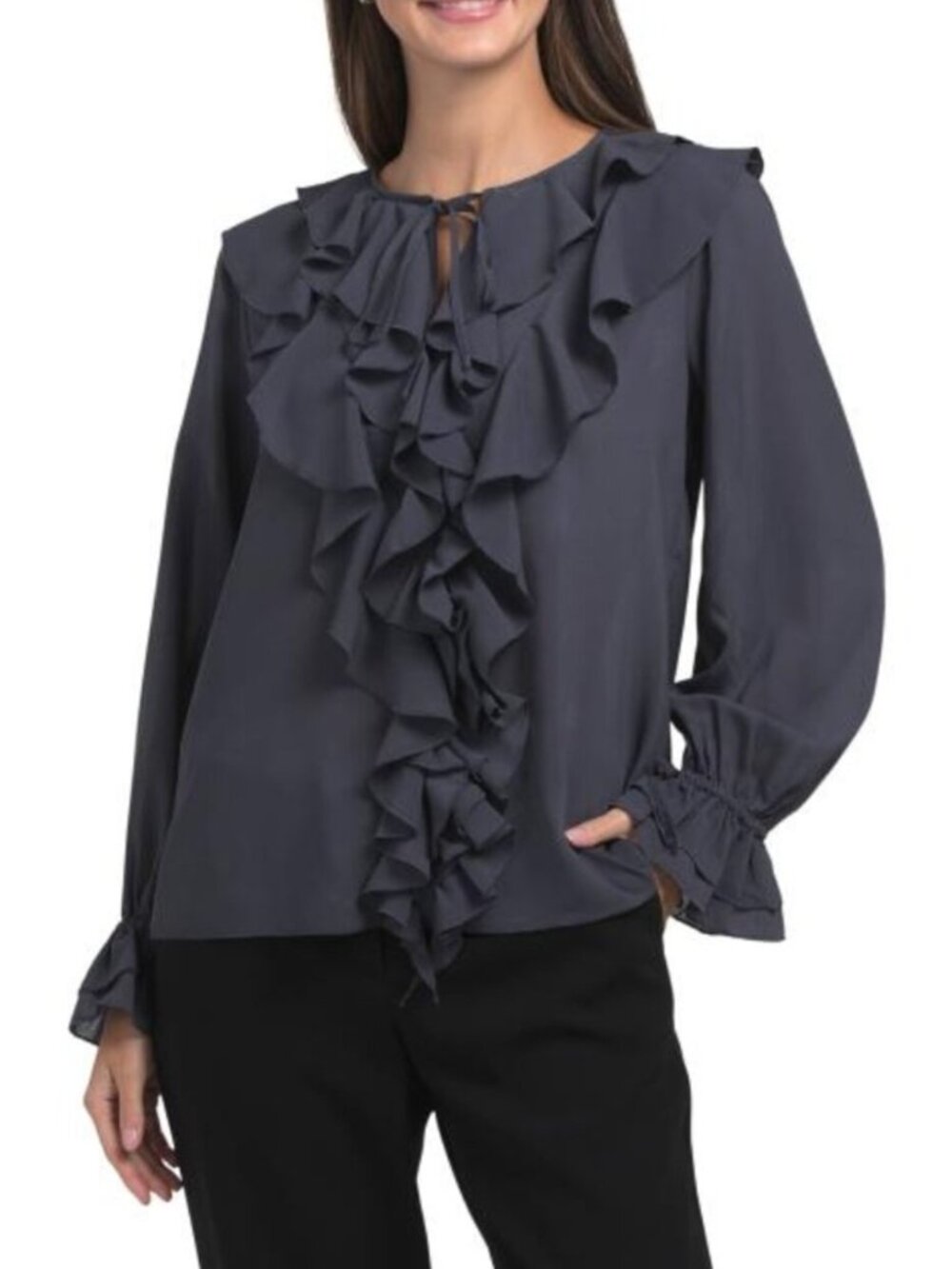 TOCCIN Tobi Exaggerated Ruffle Blouse